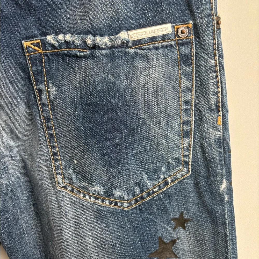 Dsquared2 Cool Guy Eagle & Stars Print Jeans  Men’s IT 44 (28–29) Made in Italy